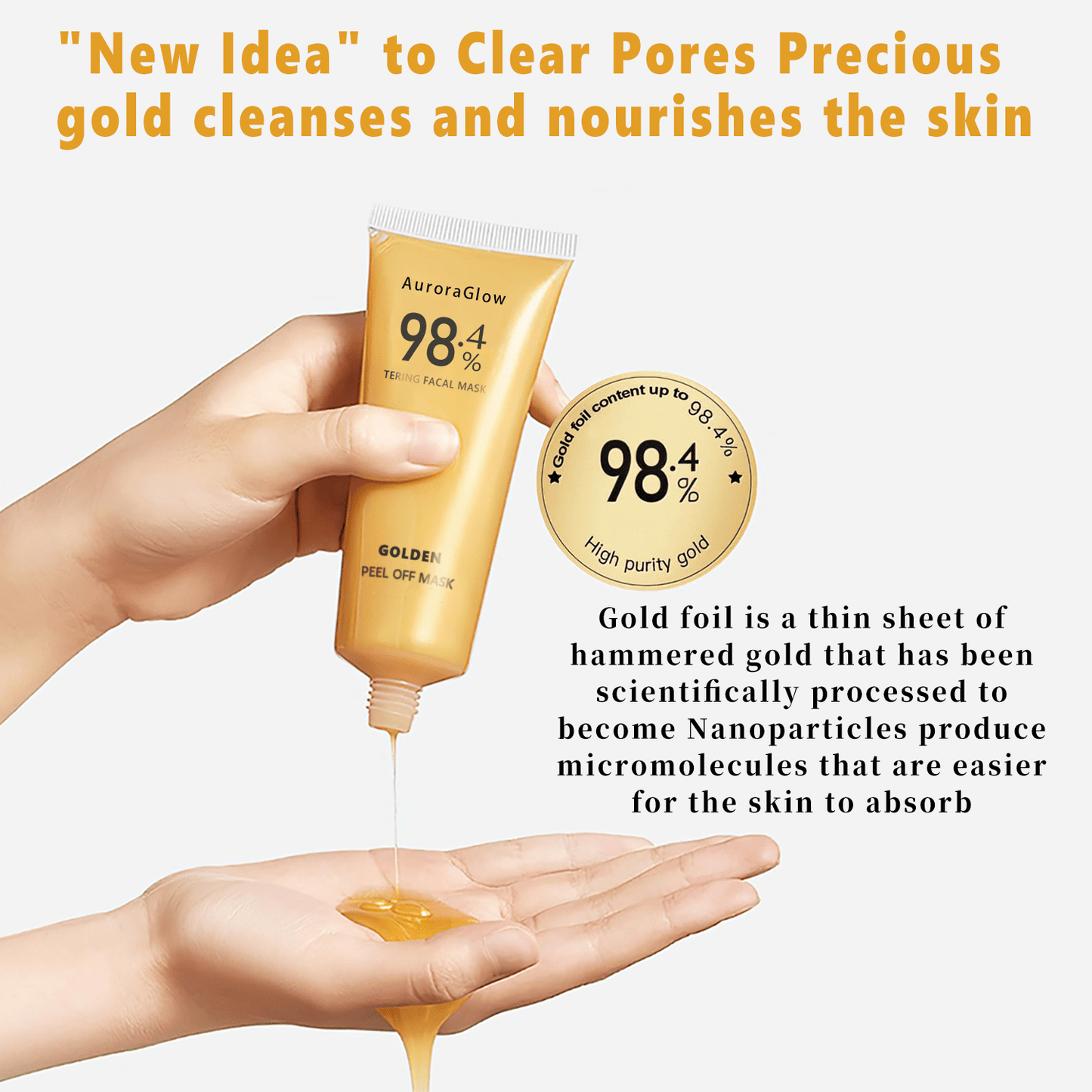 Golden 98.4 Peel Off Face Mask Cream (Assorted Packs)