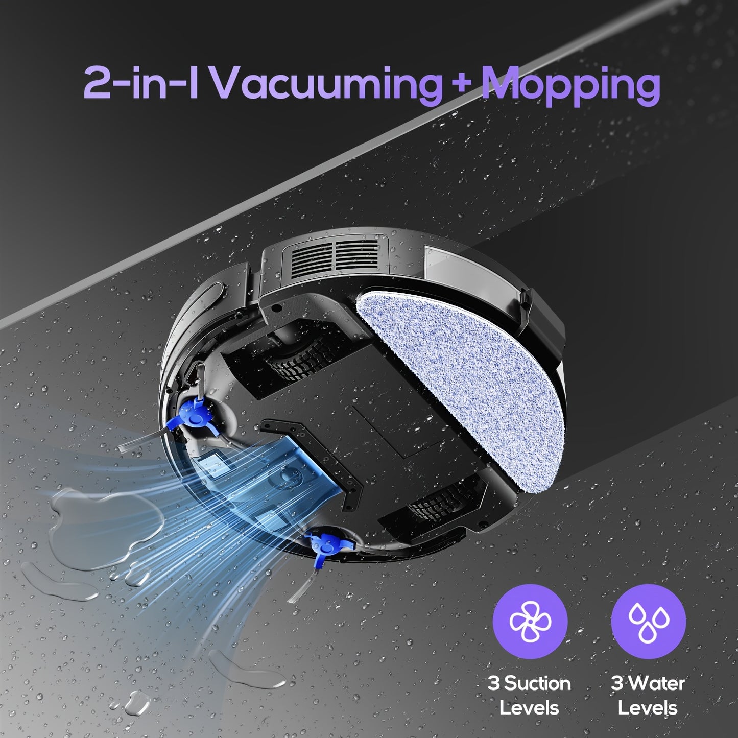 Combo Robot Vacuum And Mop Unit