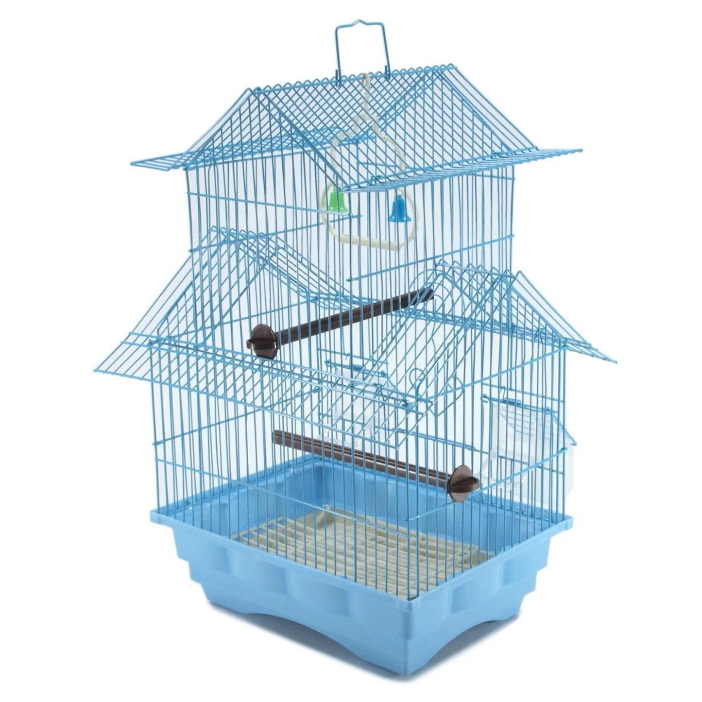 Small Bird Cage With Swing (Blue)