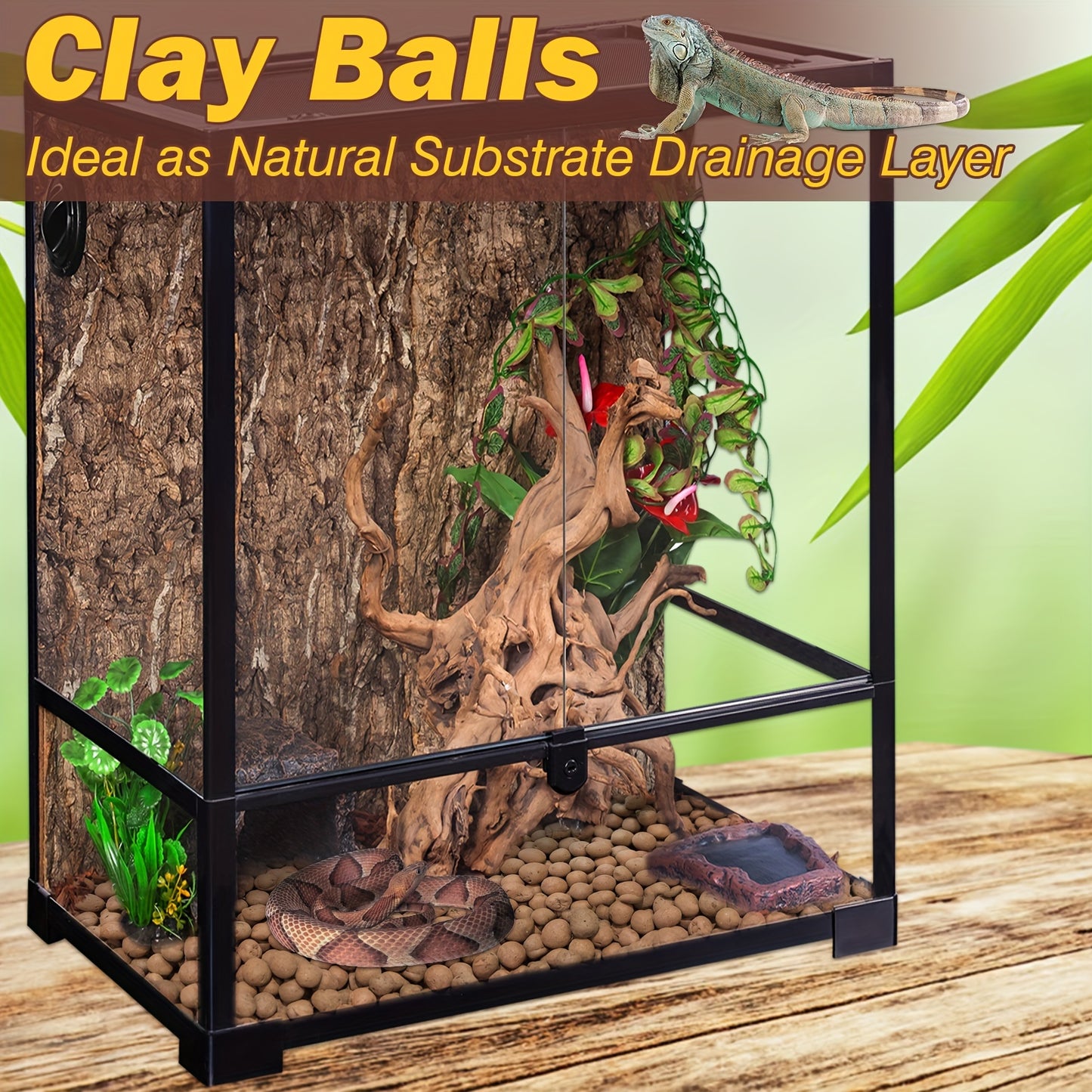 Clay Balls Terrarium Substrate For Reptiles (Assorted Sizes)