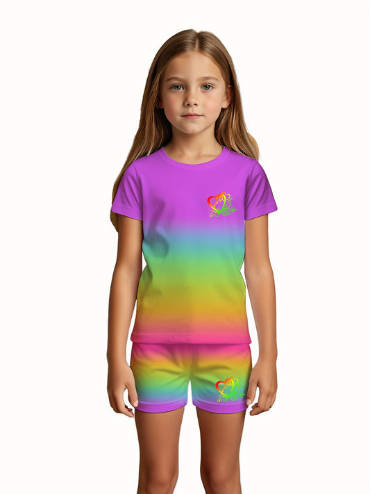 Rainbow Gradient Casual Set 2 Pcs. (assorted Sizes)