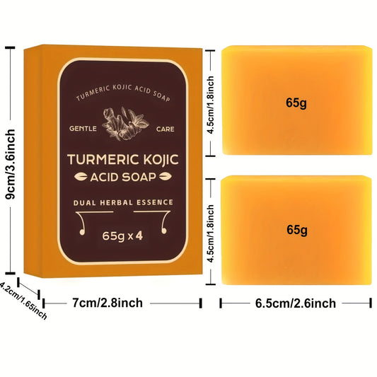 Lemon Scented Turmeric & Kojic Acid Soap Bar (Assorted Packs)