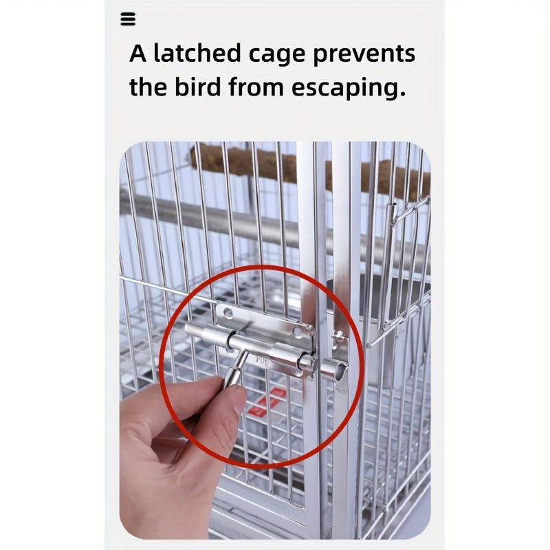 Curved Stainless Steel Transport Bird Cage