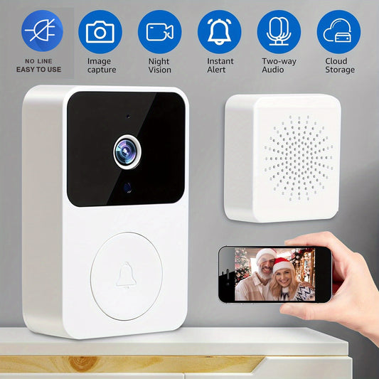 Doorbell Camera Wireless Video Doorbell (White)