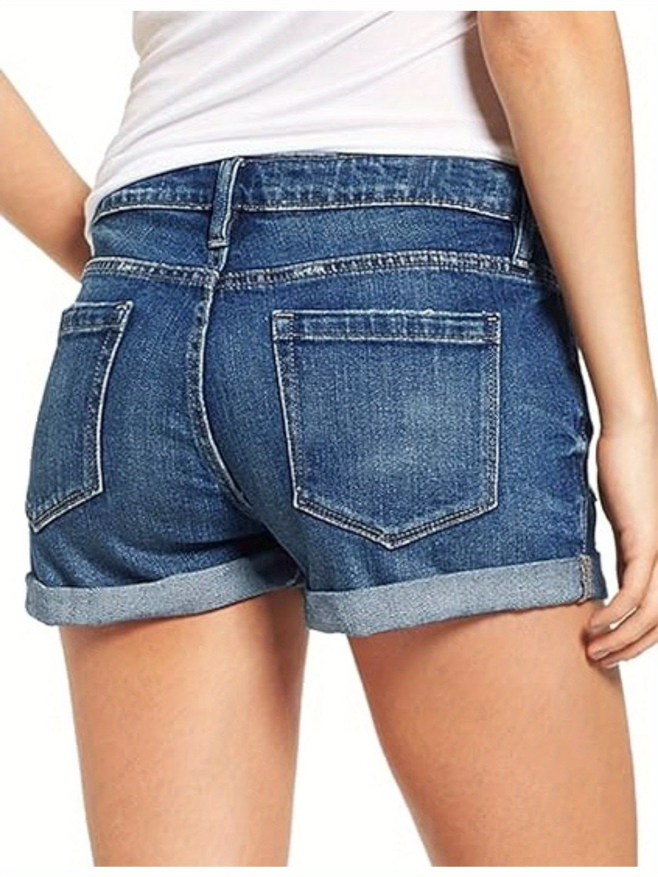 Casual High-Waisted Denim Shorts (Assorted Styles)