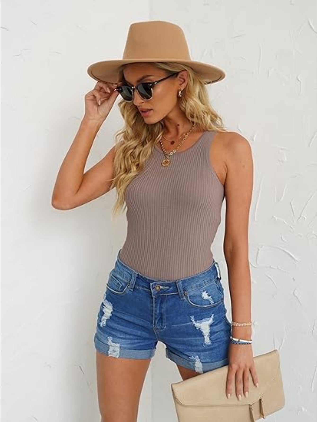 Casual High-Waisted Denim Shorts (Assorted Styles)