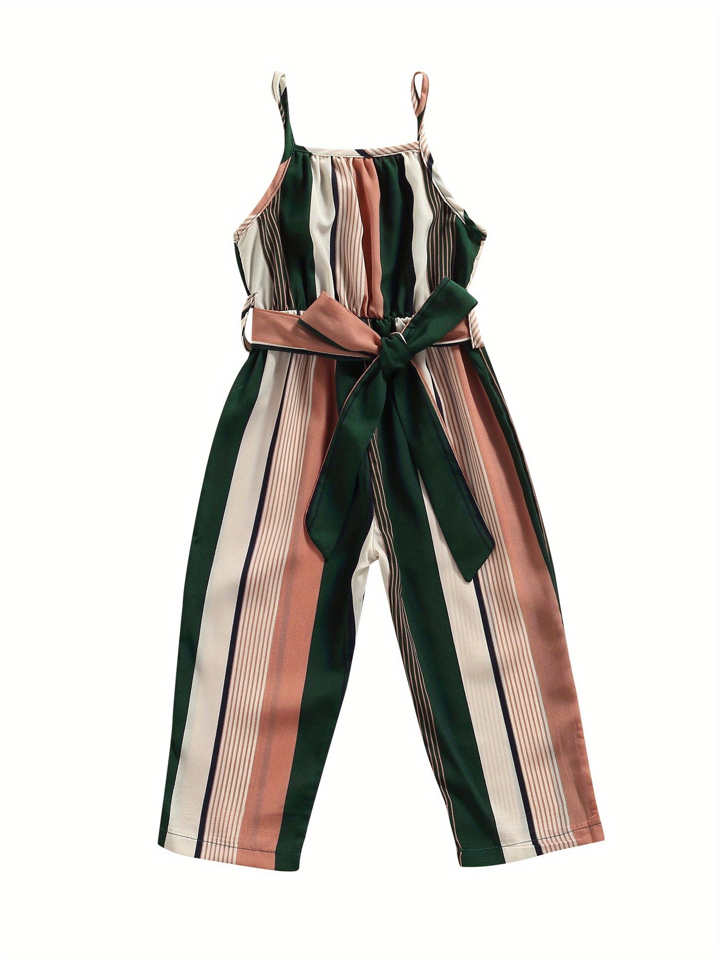 Suspender Jumpsuit Stripe Printing One-Piece (Assorted Sizes)