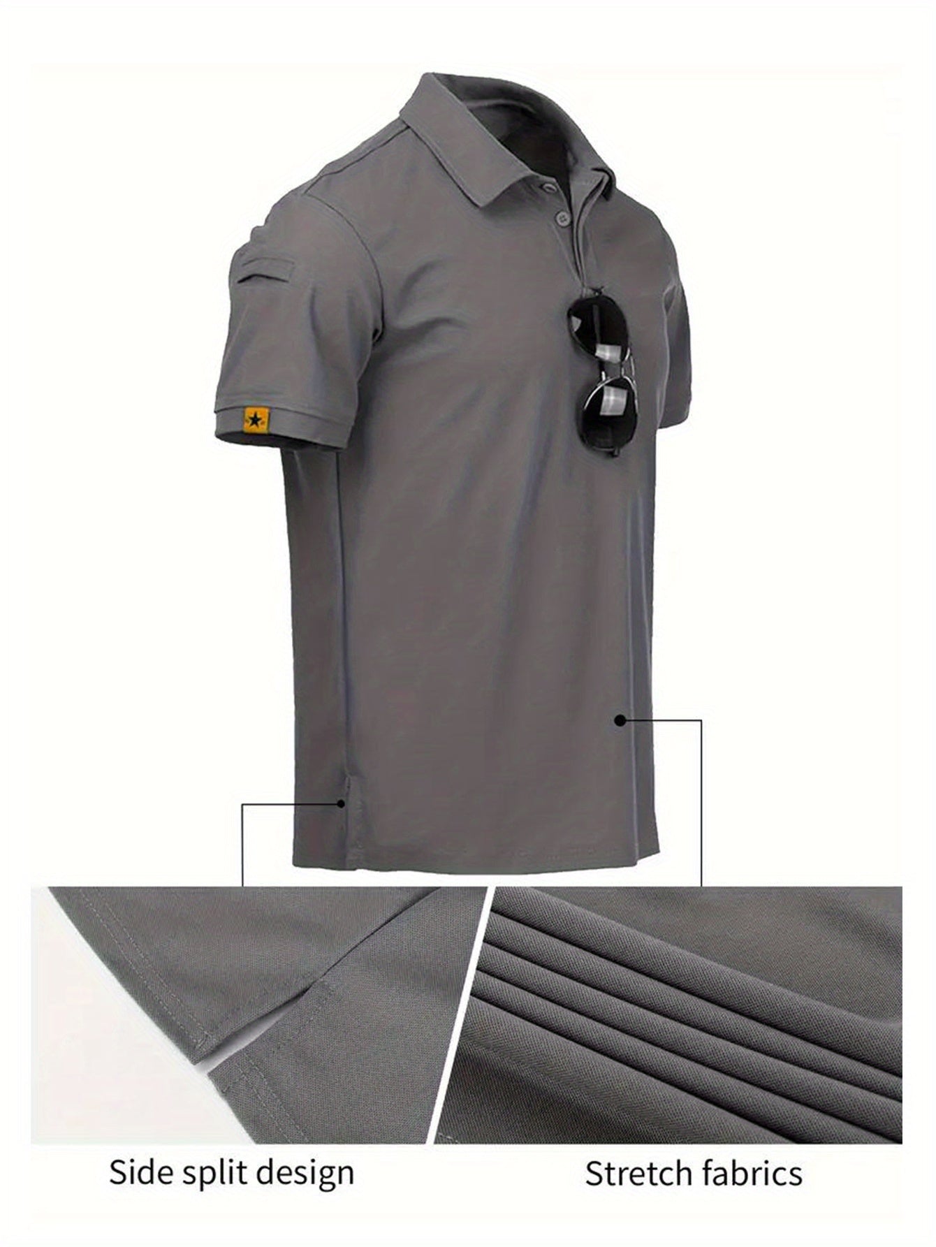 Polo Shirts Quick-Dry Cool Short Sleeve (3 Pcs.)