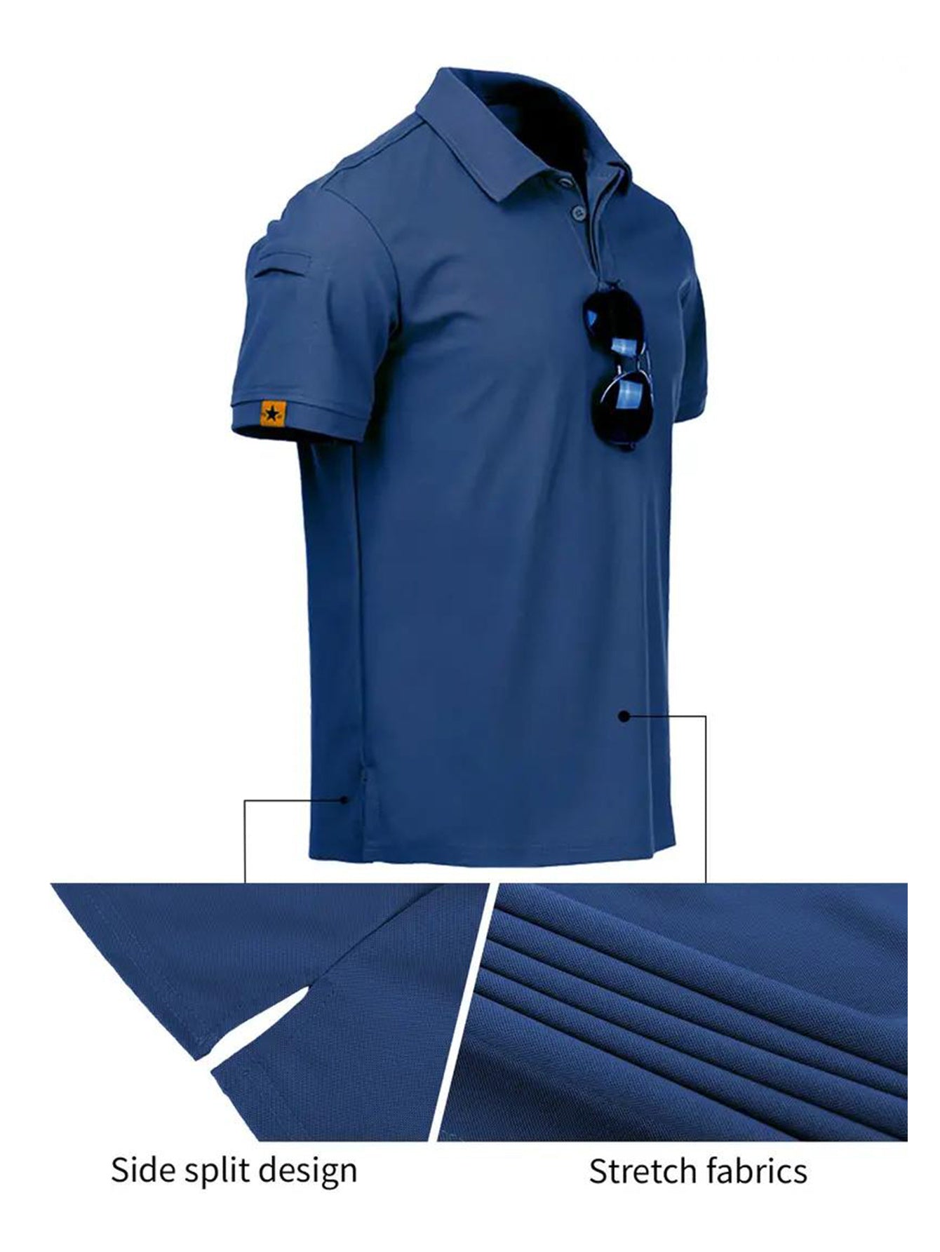 Polo Shirts Quick-Dry Cool Short Sleeve (3 Pcs.)