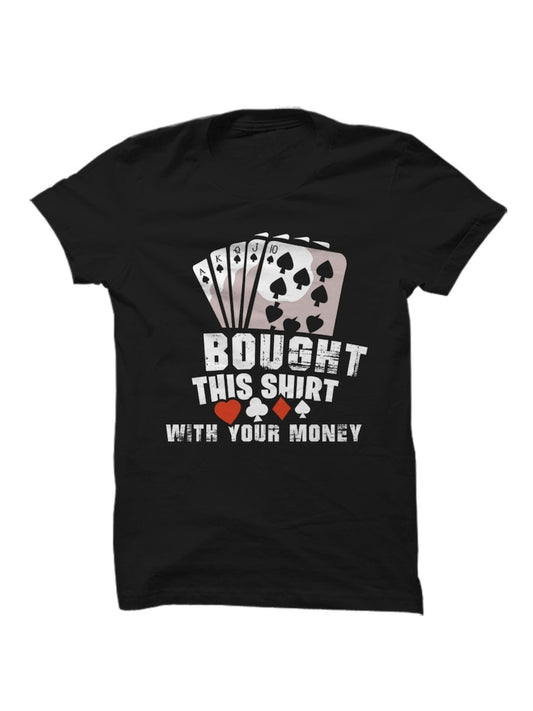 Card Player T-Shirt Black (Assorted Sizes)