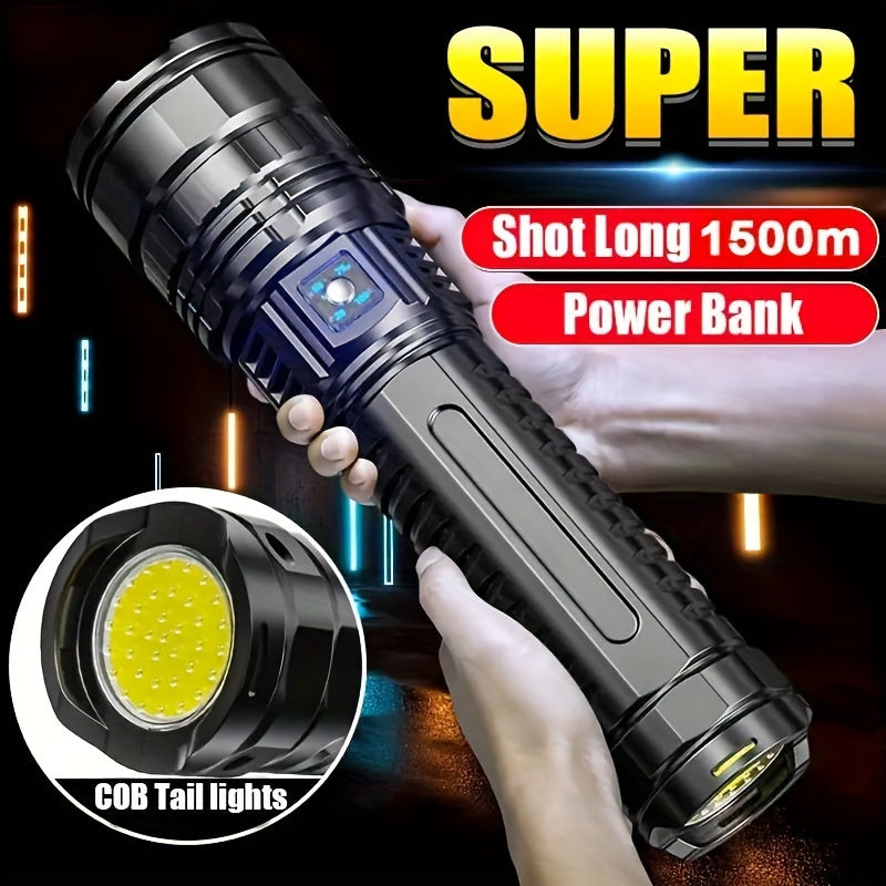 Giant Rechargeable LED Flashlight And Power Bank