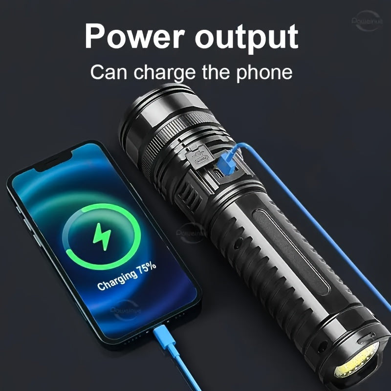 Giant Rechargeable LED Flashlight And Power Bank