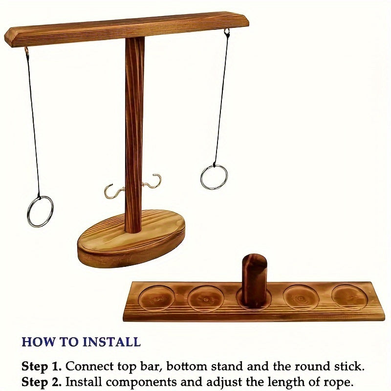 Wooden Hook And Ring Game (Natural)