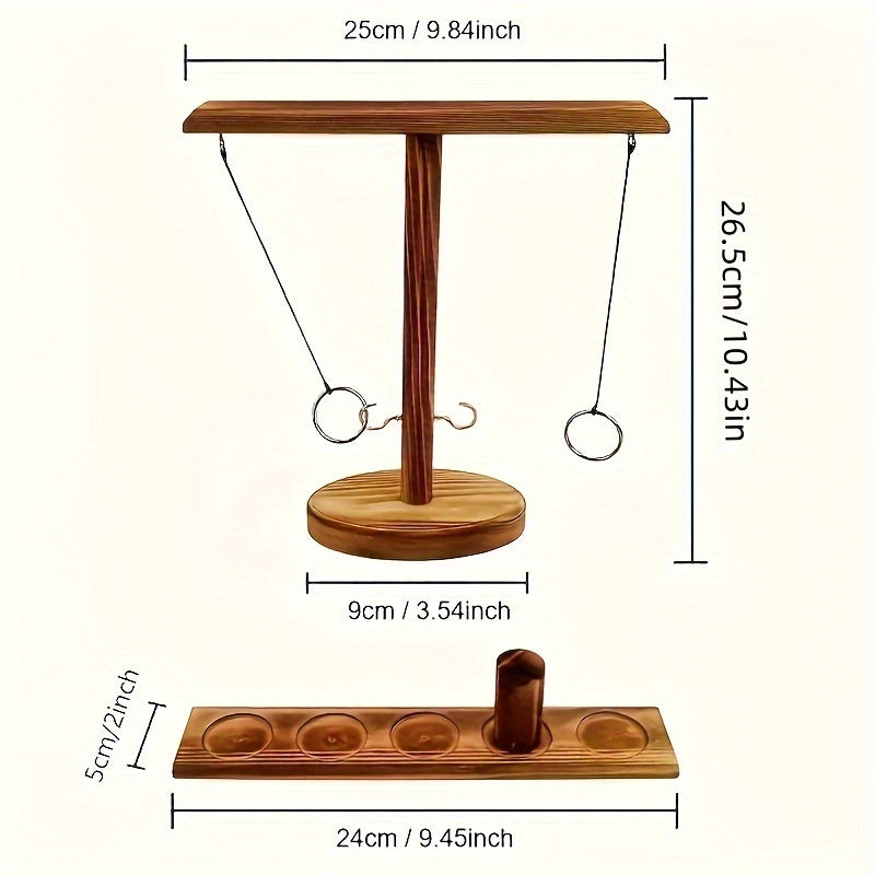 Wooden Hook And Ring Game (Natural)