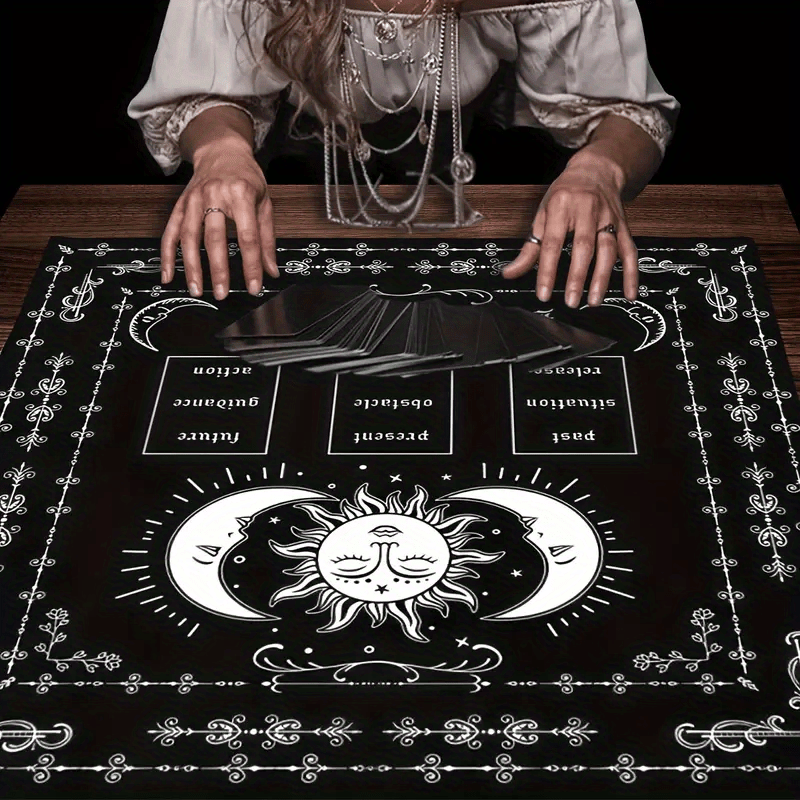 Tarot Oracle Cards Table Game Mat (28" x28")