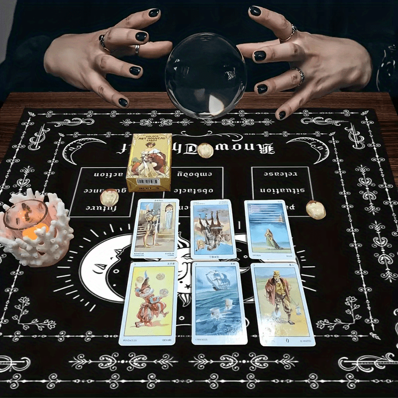 Tarot Oracle Cards Table Game Mat (28" x28")