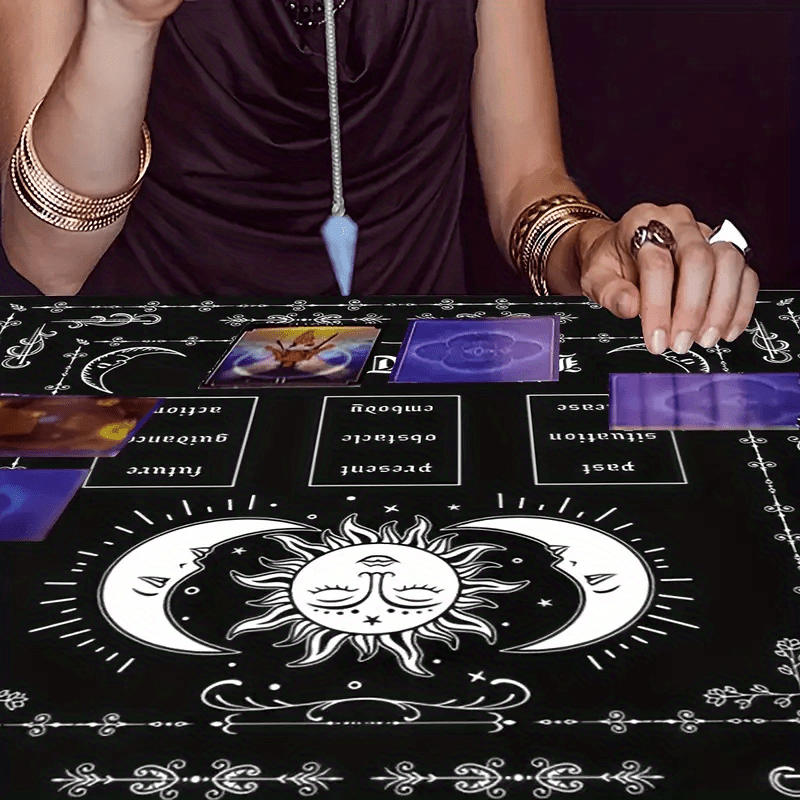 Tarot Oracle Cards Table Game Mat (28" x28")