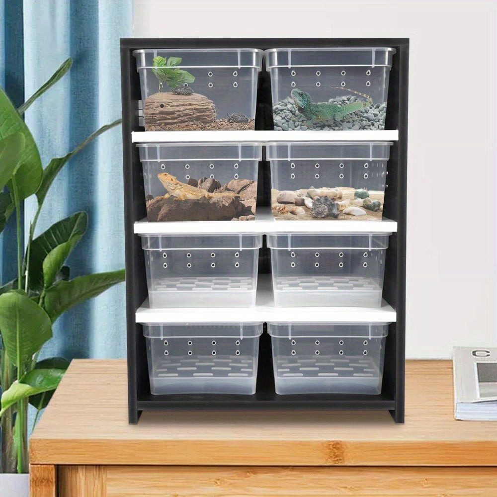 Acrylic Reptile Feeding And Breeding Cabinet (Black)