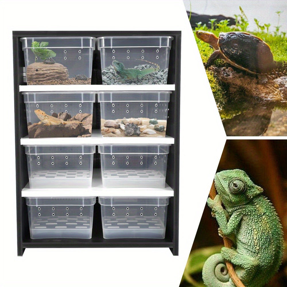 Acrylic Reptile Feeding And Breeding Cabinet (Black)