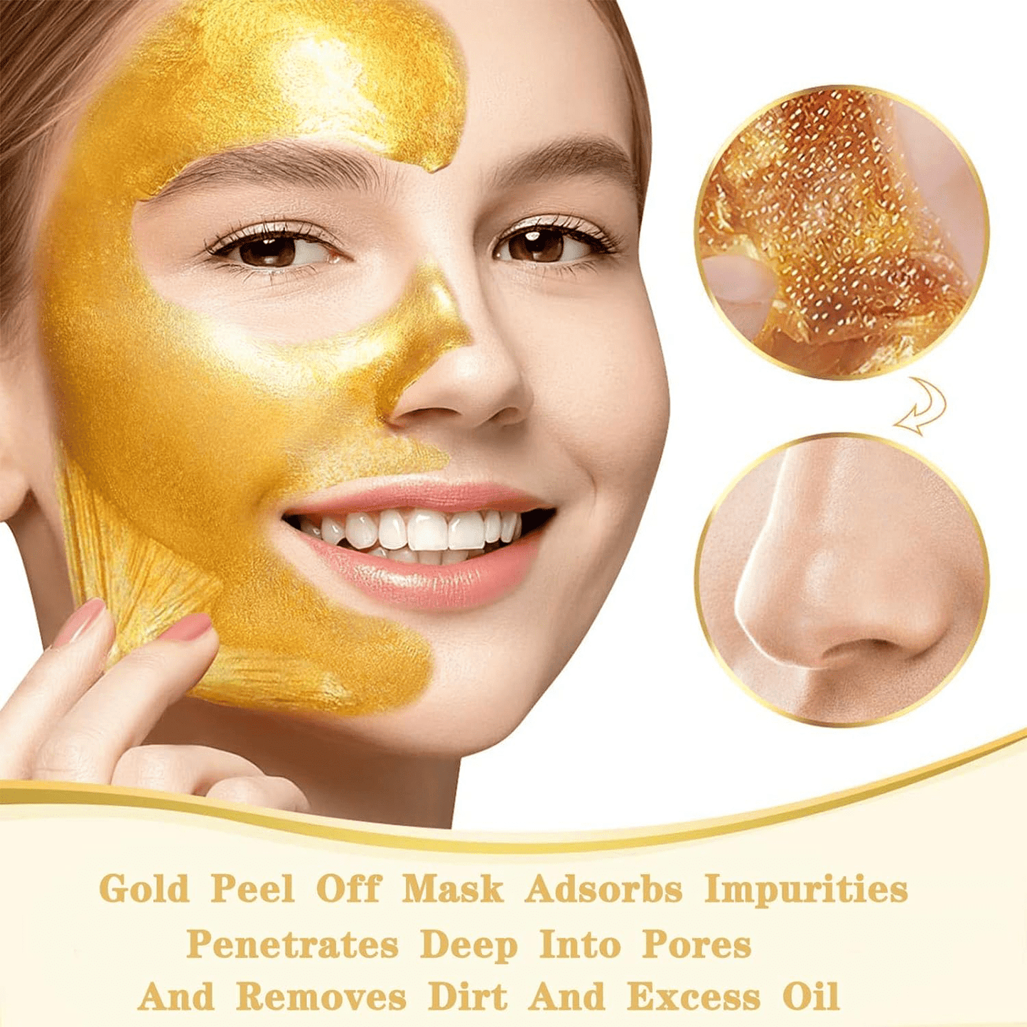 Golden 98.4 Peel Off Face Mask Cream (Assorted Packs)