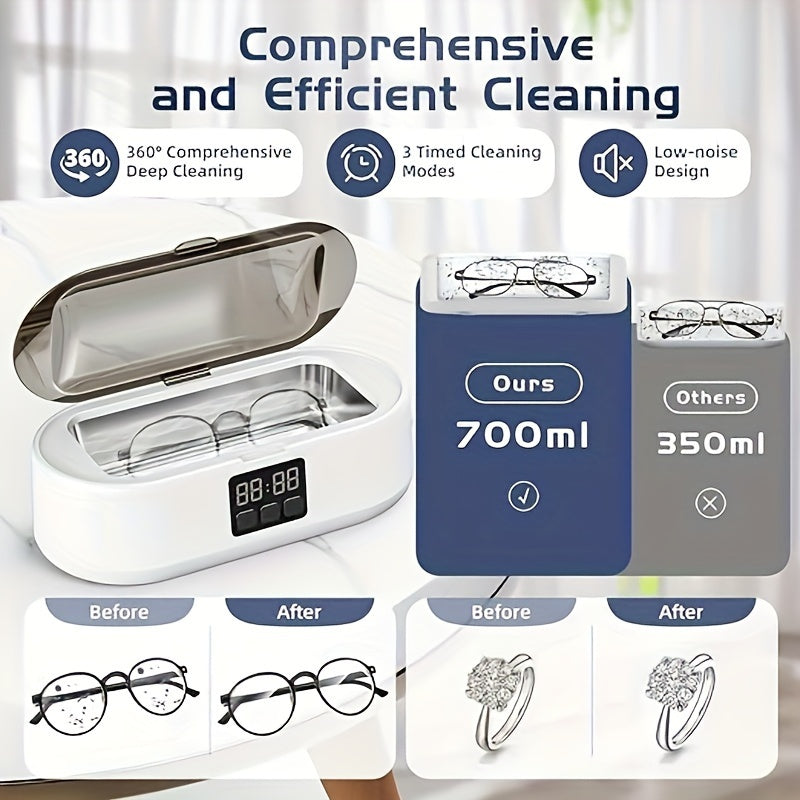 Large Professional Ultrasonic Cleaner (White)