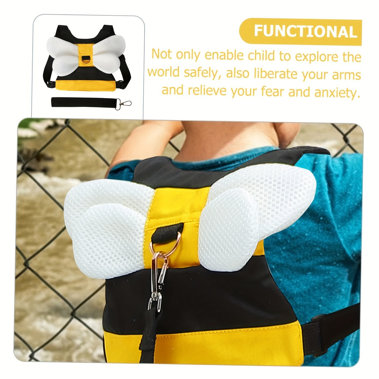 Safe Child Safety Harness System (Yellow Angel)