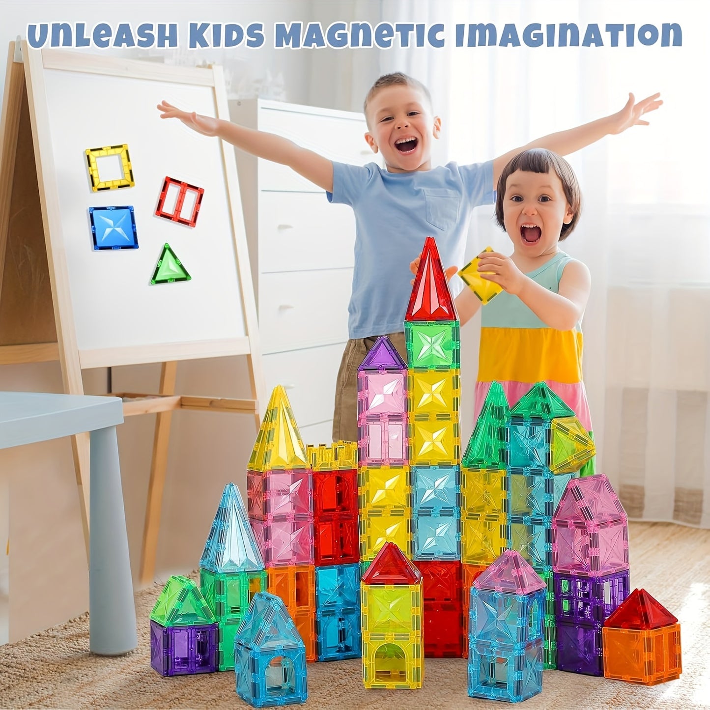 Deluxe 3D Magnetic Tiles STEM (Assorted Options)