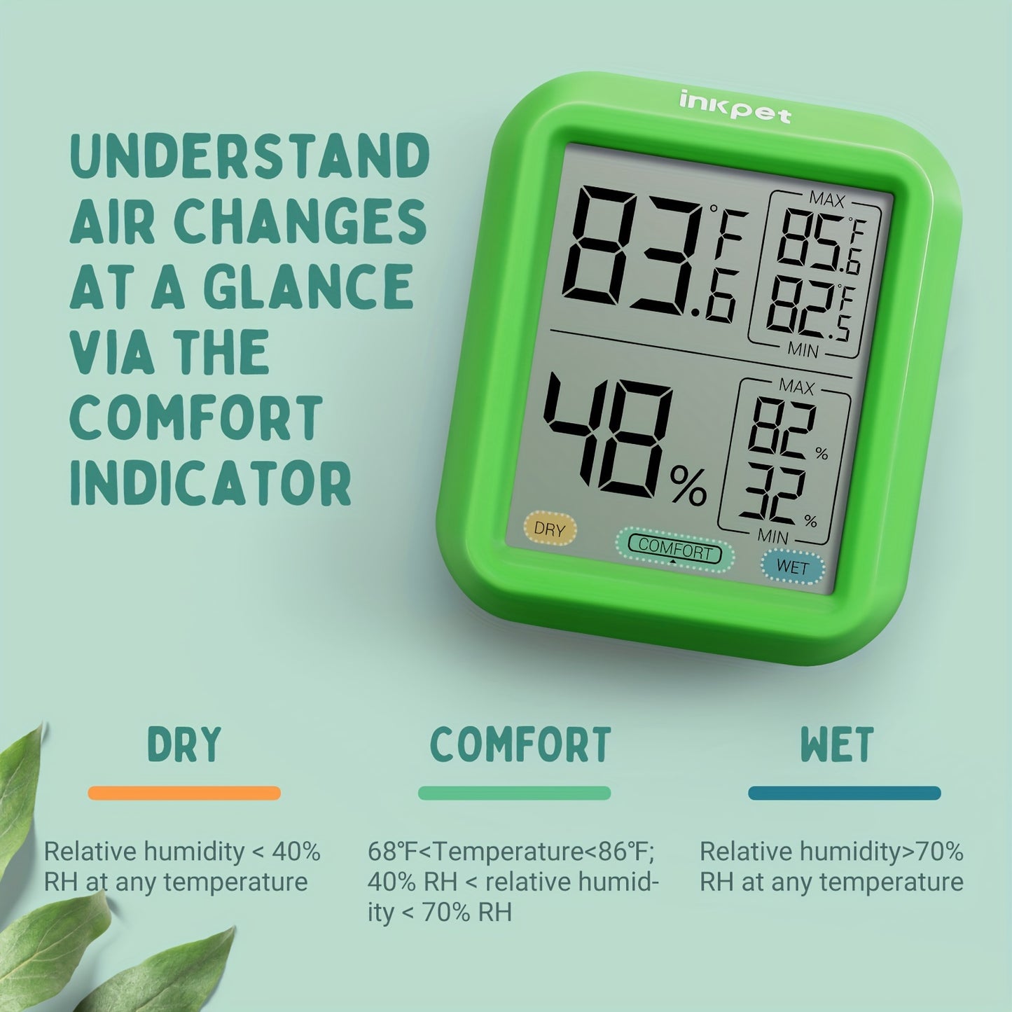 Reptile Terrarium Thermometer Hygrometer