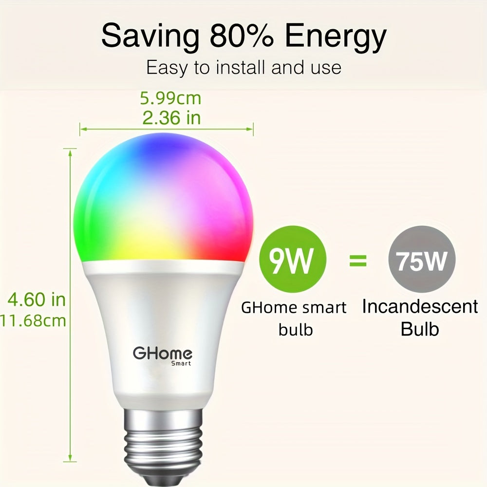 Smart Light Bulbs E26 Color Changing Led Bulb (4pcs)