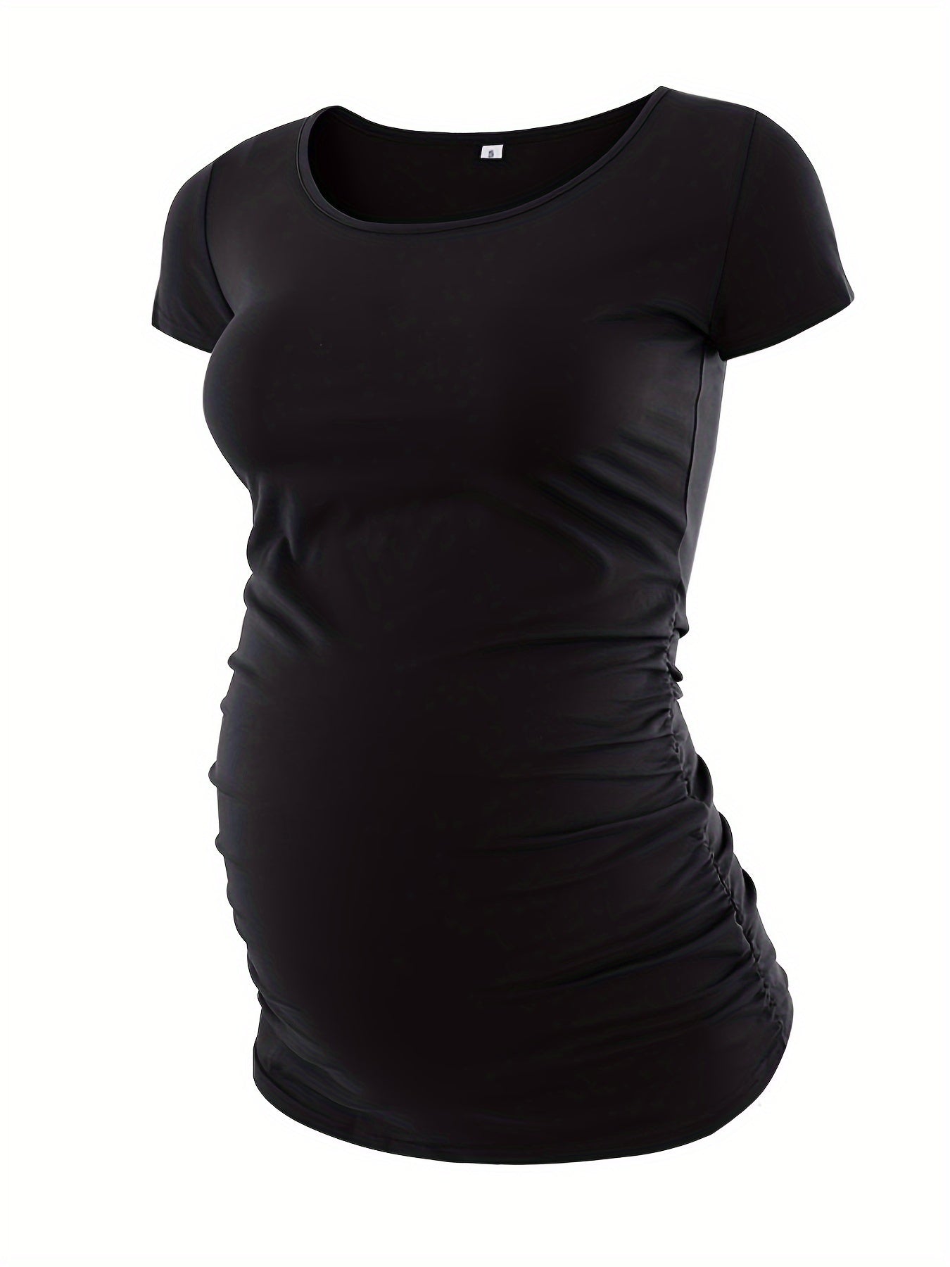 Classic Side Scrunched T-Shirt Top (Assorted Options)