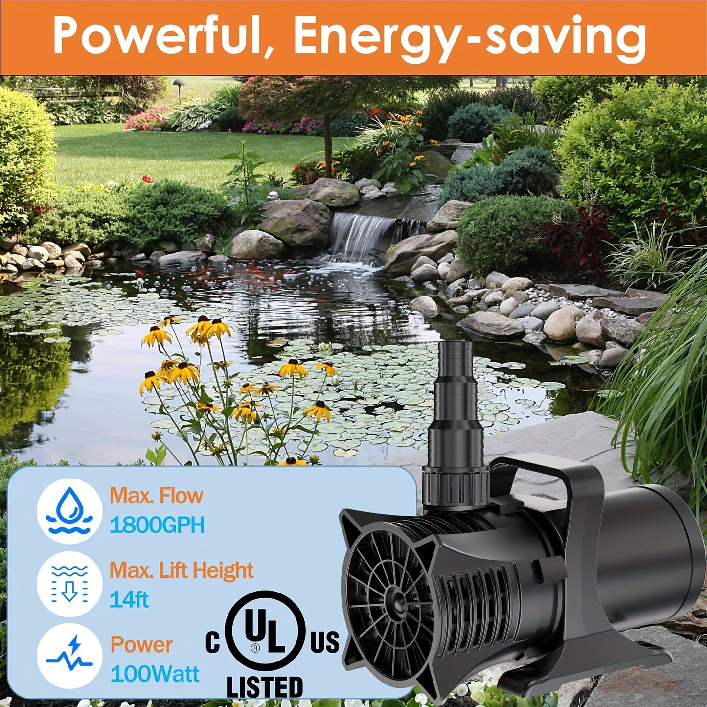 Multi Use Aqua Water Pump 1800 GPH