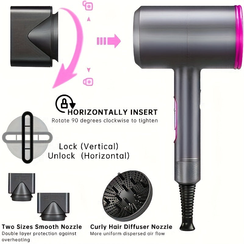 Professional H&C Hair Dryer With Diffuser Ionic Conditioning