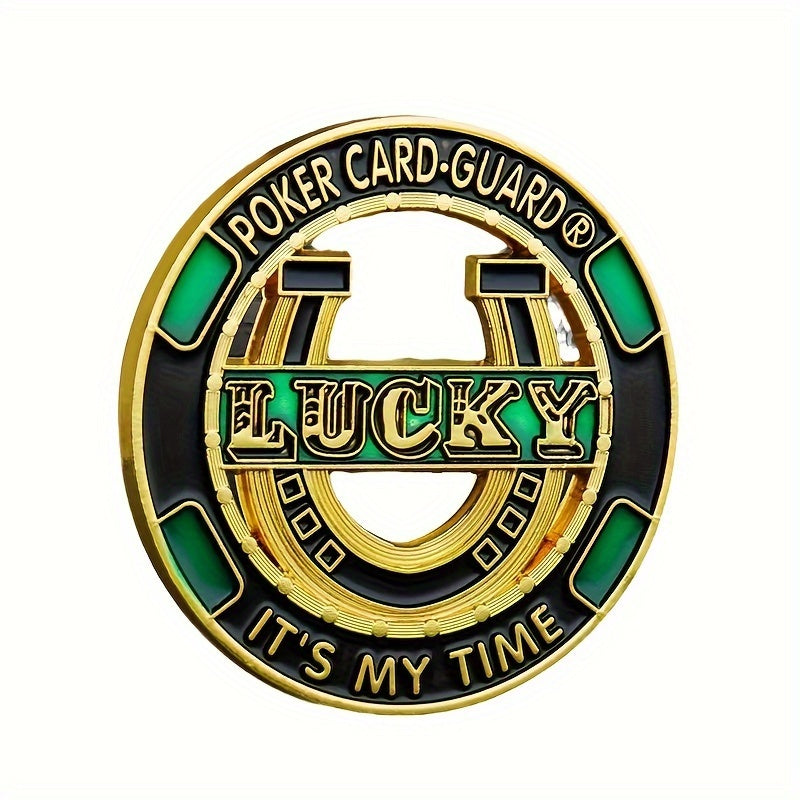 Metal Lucky Playing Card Guard (Gold)