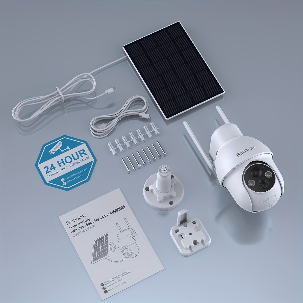 Solar Wireless Outdoor Security Camera System