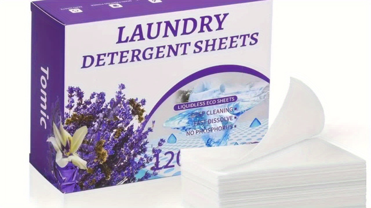 Natural Scents Laundry Detergent Sheets Box (120 Pcs)