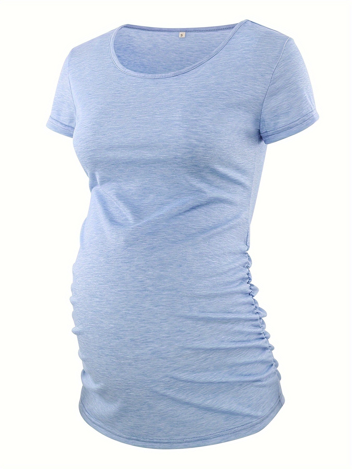 Classic Side Scrunched T-Shirt Top (Assorted Options)