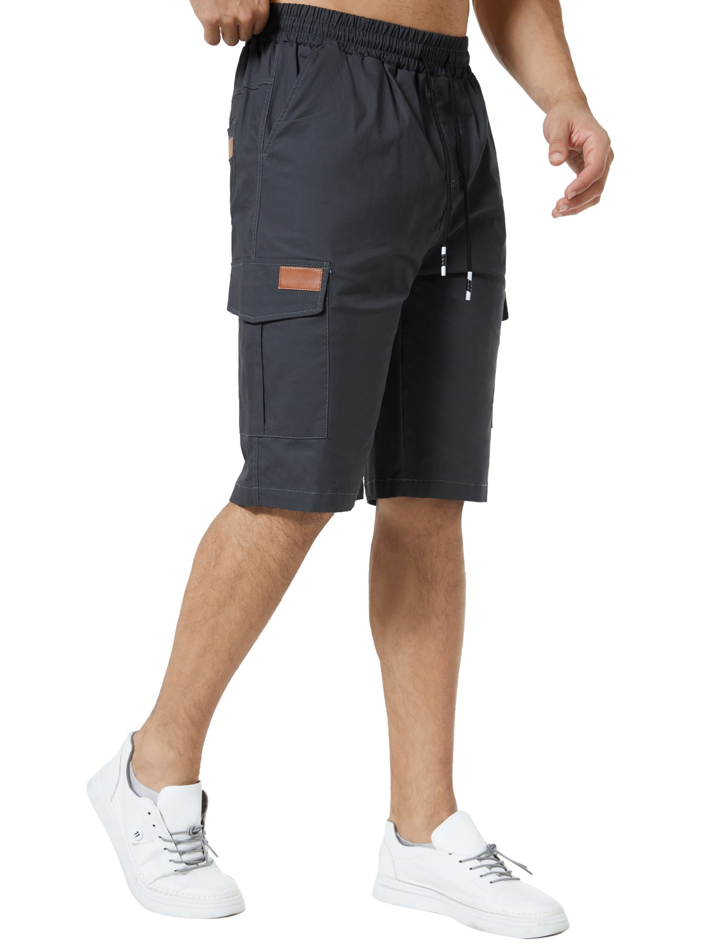 Cargo Shorts Flap Pockets Drawstring (3pcs)