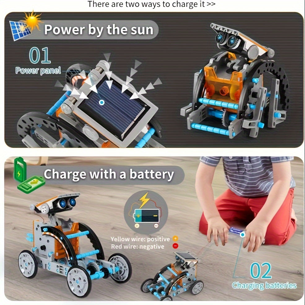 STEM 13 In 1 Solar-Powered Robot Kit