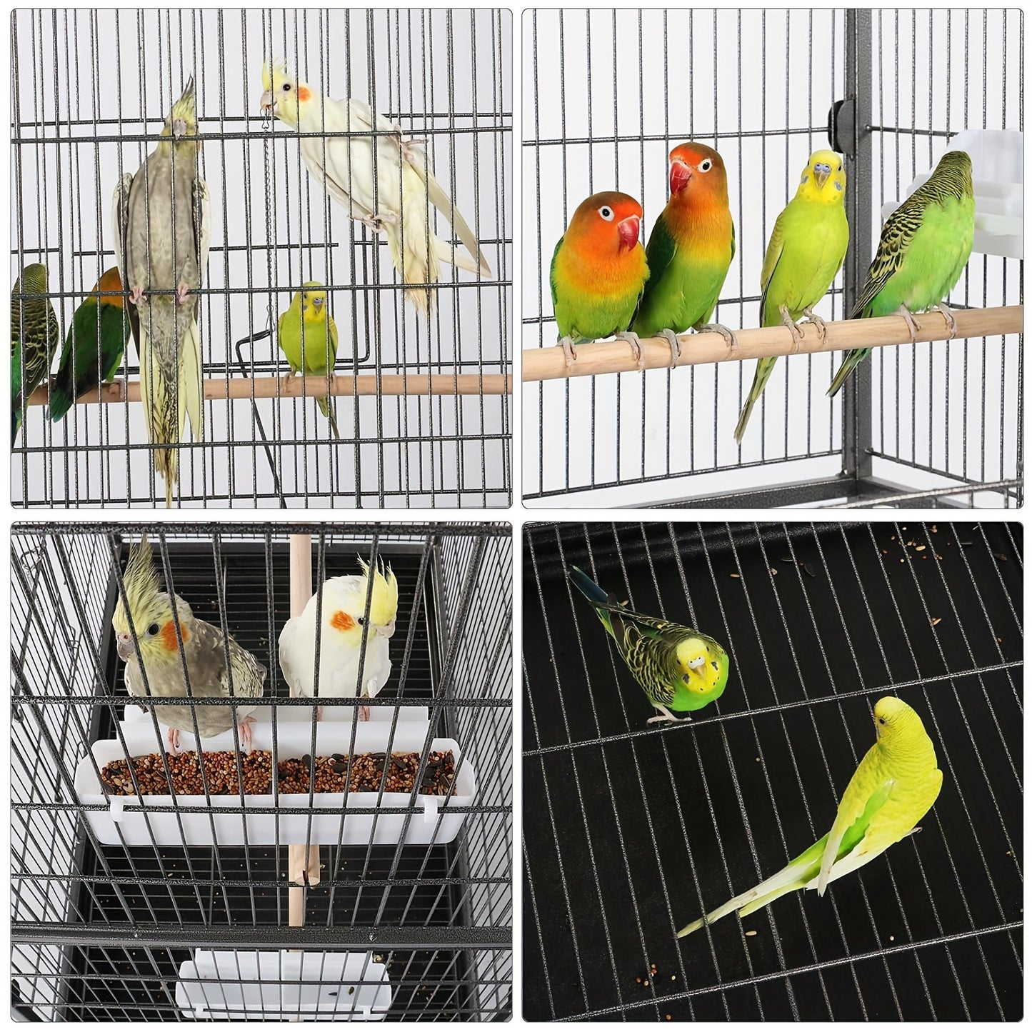 Bird Villa Cage With Stand And Accessories