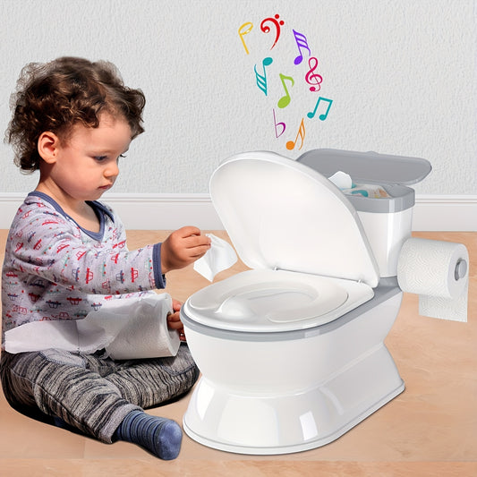 2-In-1 Toddler Potty Training Toilet (Grey)