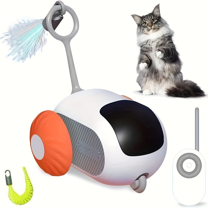 Gravity Cat Toy Car Indoor Self-Play Fun with Obstacle Avoidance & Infrared Sensor Magic