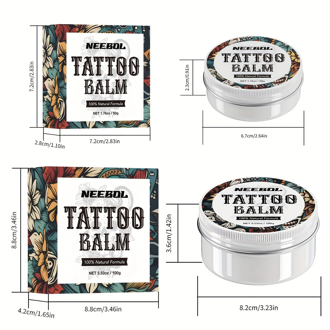 Tattoo Aftercare Butter Balm (Assorted Sizes)