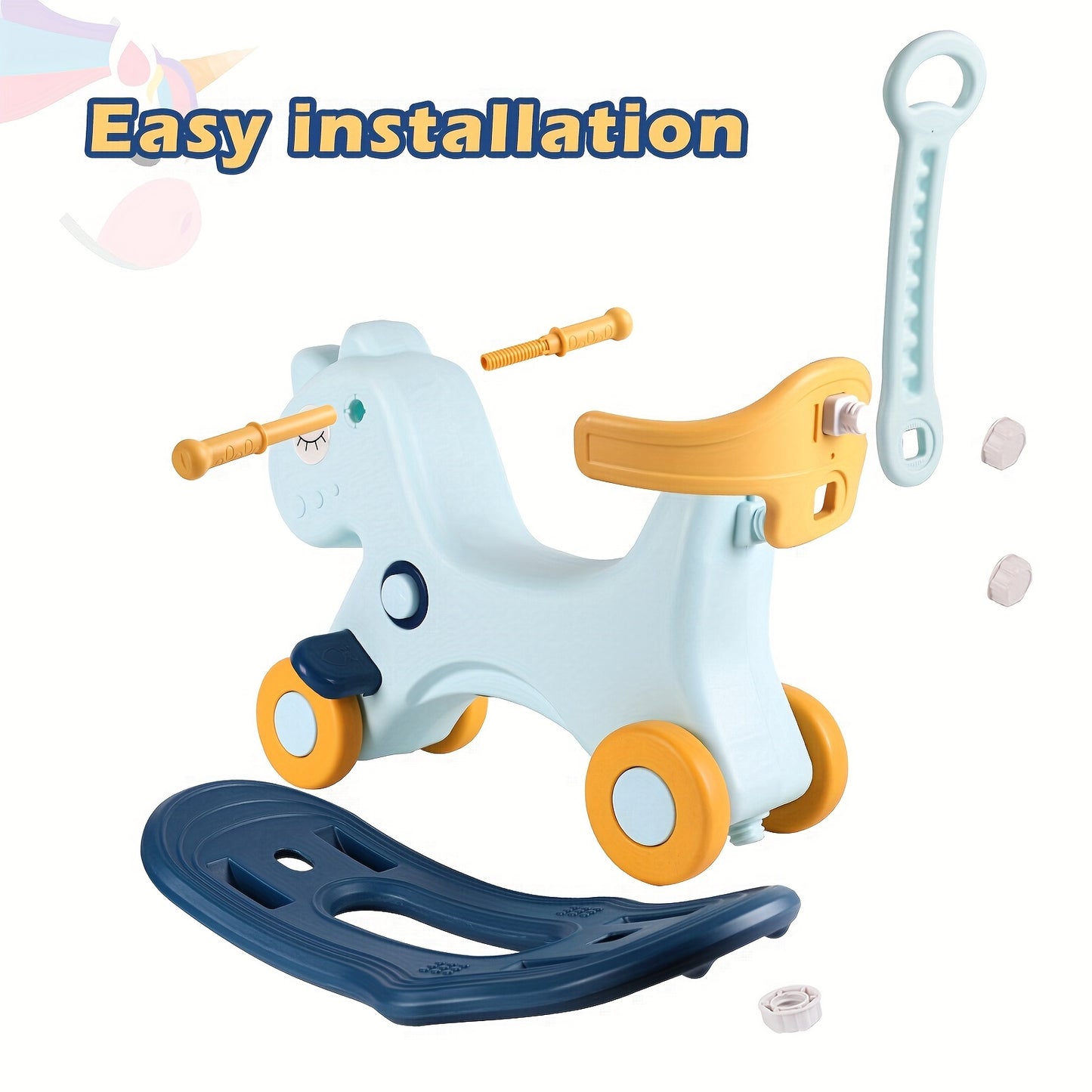 Rocking Horse 4 in 1 For Toddlers