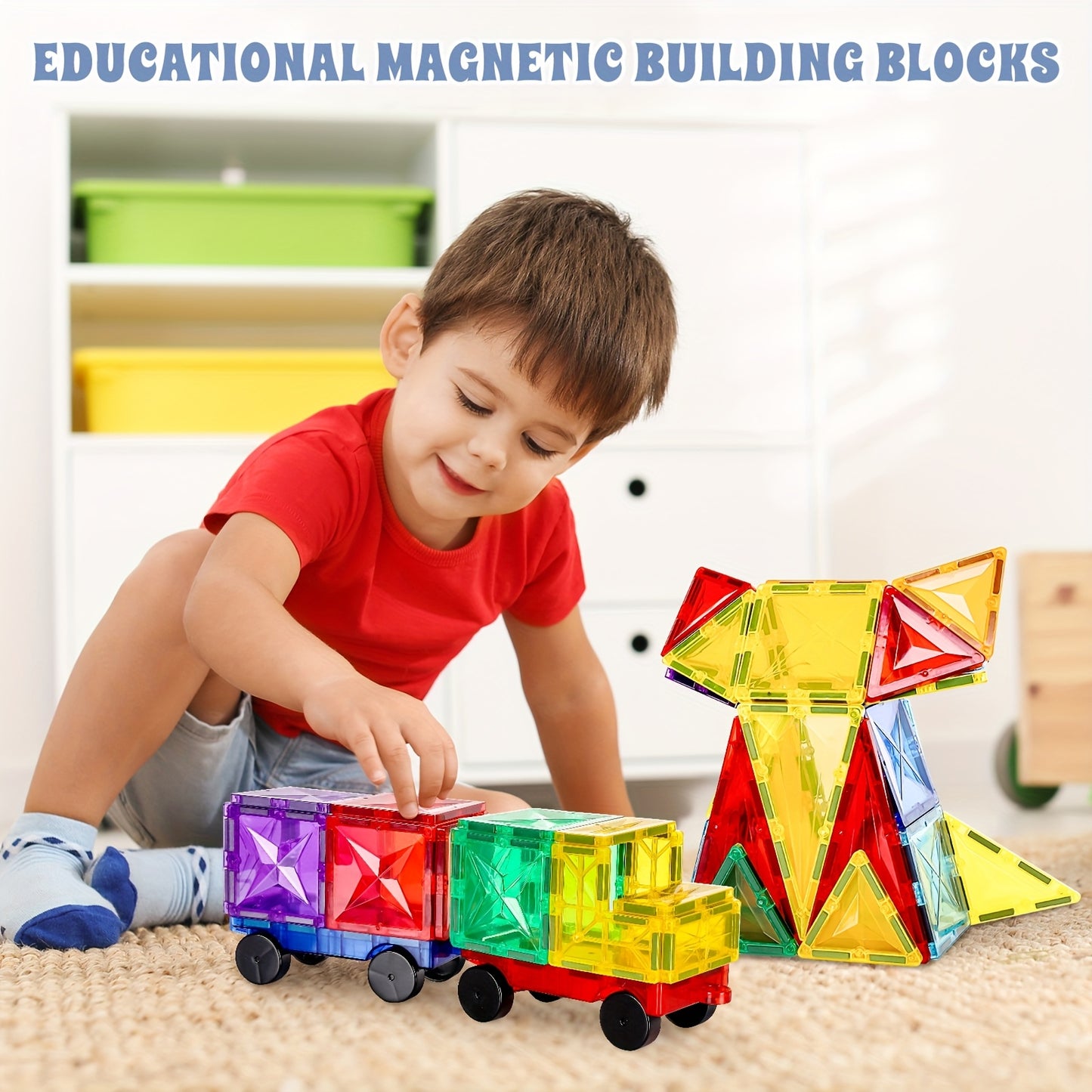 Deluxe 3D Magnetic Tiles STEM (Assorted Options)