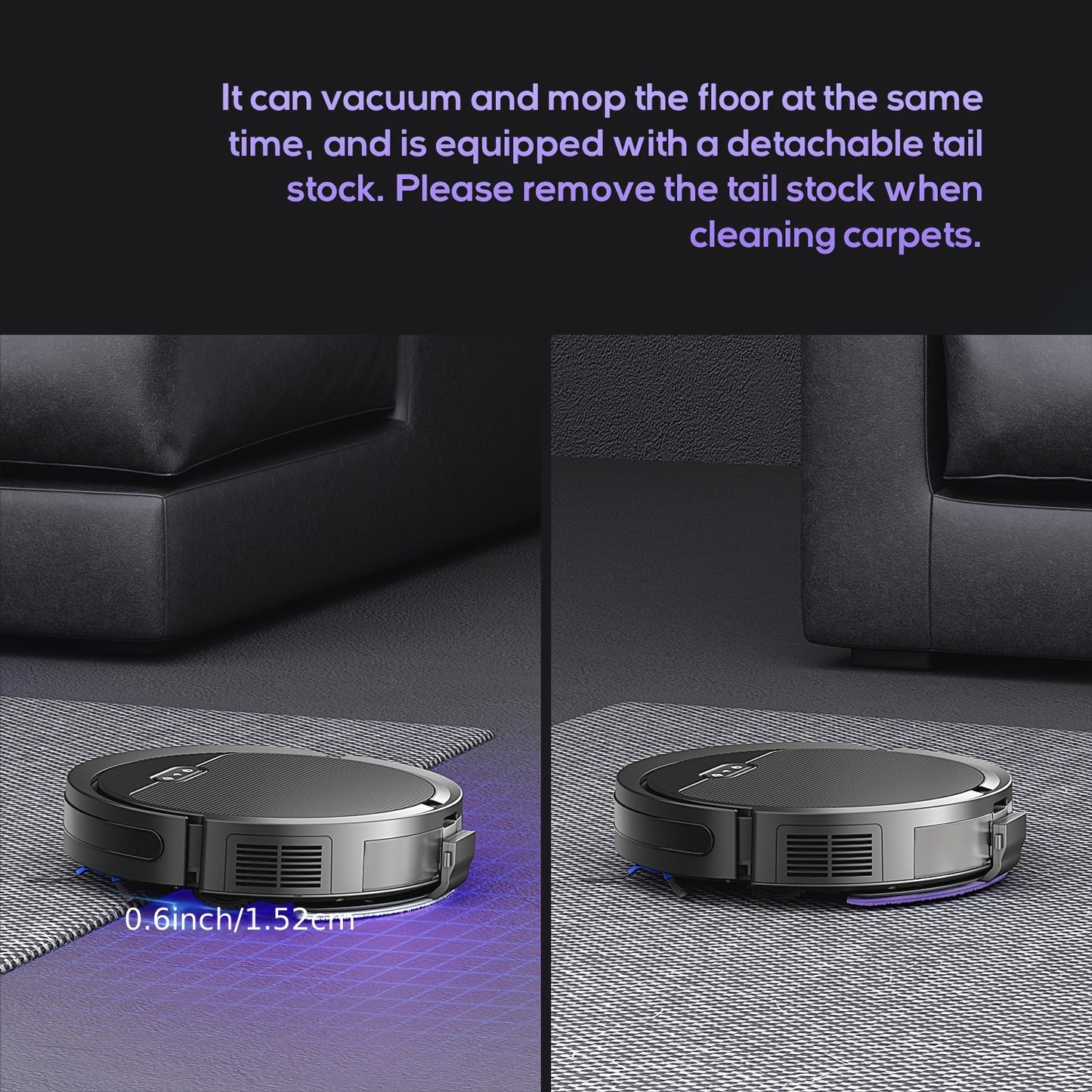 Combo Robot Vacuum And Mop Unit