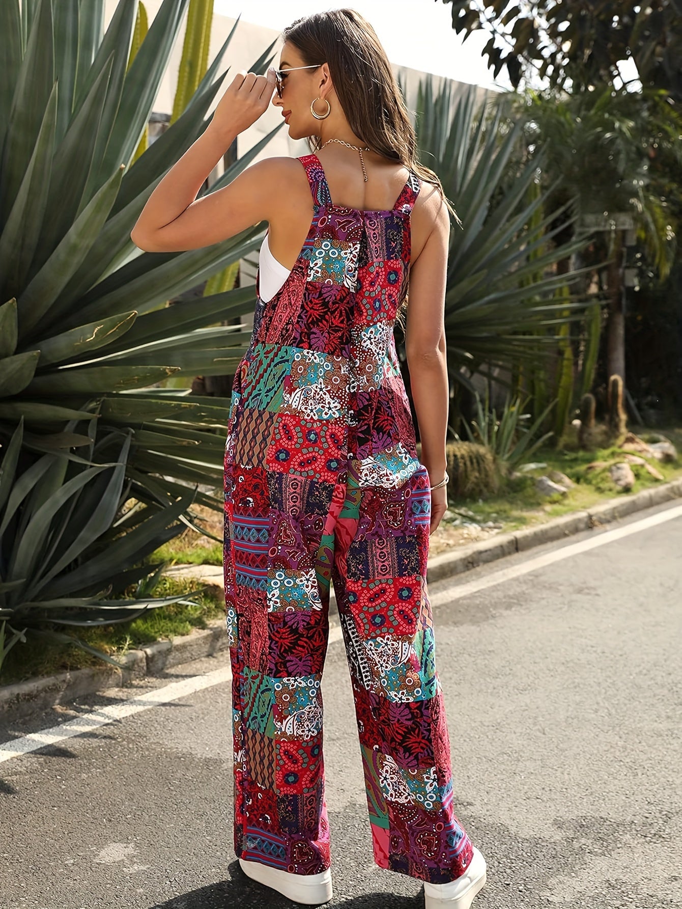 Casual Wide Leg Pocket Jumpsuit (Assorted Colors)