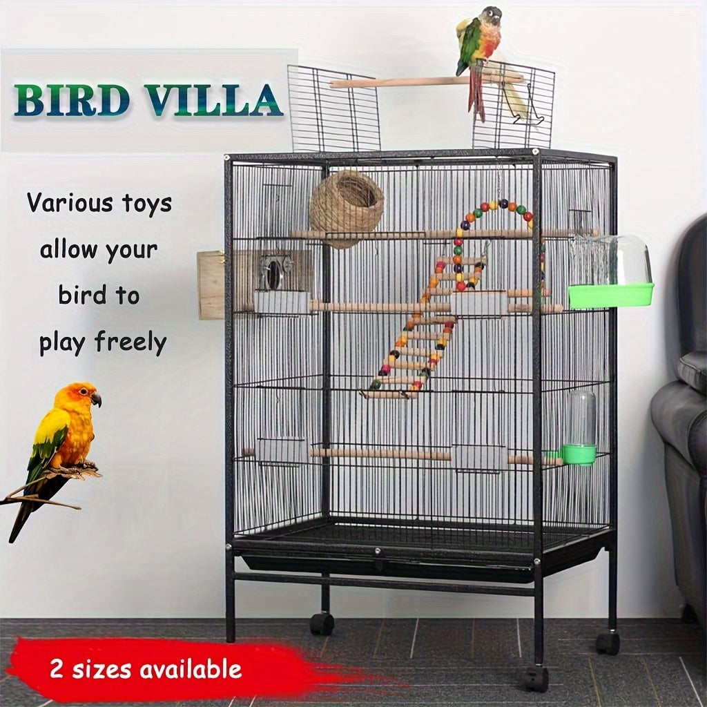 Bird Villa Cage With Stand And Accessories