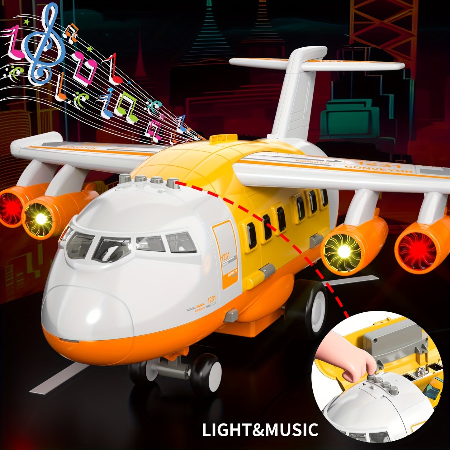 Airplane Transport Airplane Toy Set