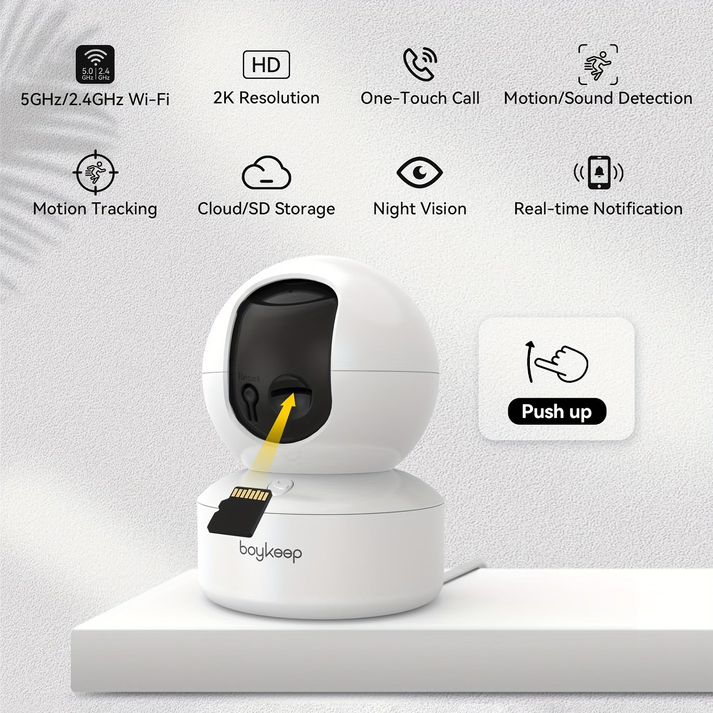 WiFi Smart Camera System Indoor Safety Monitor (3 Pcs,)