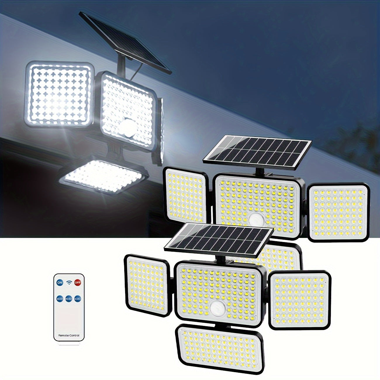 Solar Motion Sensor Outdoor Floodlight (Assorted Options)